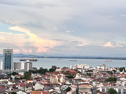 十月十三日,檳城一隅。(洪沂 攝)