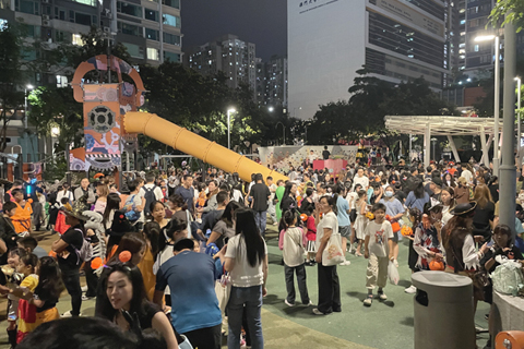 ◎ 氹仔中央公園「萬聖節之夜」沸騰。