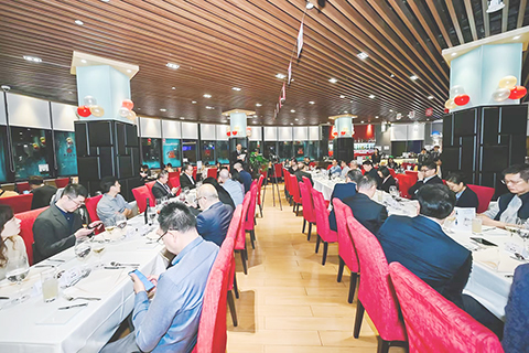 ◎ 澳門中銀與近百媒體代表歡度中國記者節。