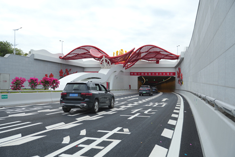 廣南快速路通車試運營。(劉福昌 攝)