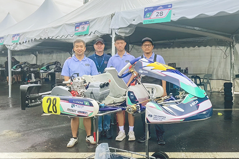 ◎ 澳門代表隊參加在大馬舉行的小型賽車世界盃。