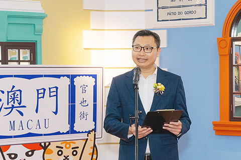 ◎ 市政署市政管理委員會主席周偉迎致辭。