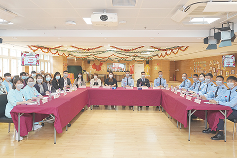 ◎ 工聯九澳社服大樓聯同消防局舉行桌上消防演習。