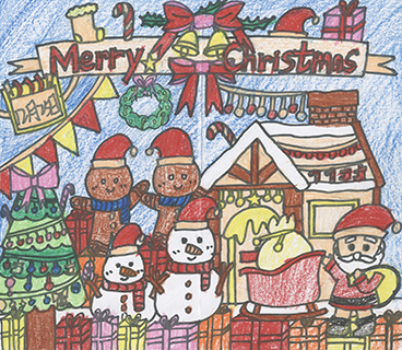 聖誕快樂 沙梨頭坊眾學校 六年級 關鈊柔