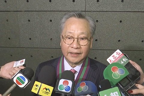 ◎ 獲授二零二五年大蓮花榮譽勳章的高開賢表示,感謝特區政府及行政長官的肯定。