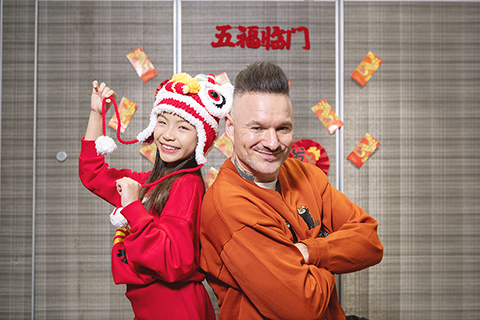 ◎ 陸海悠和占士丁丁。