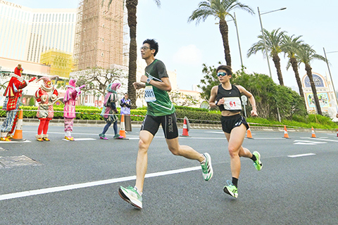 ◎ 許朗(61號)贏澳門女子冠軍。