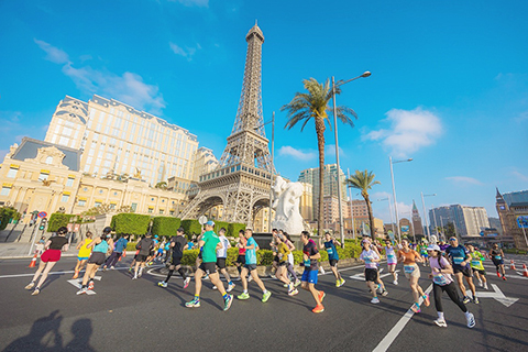 ◎ 金沙中國澳門國際十公里長跑賽周日上午成功舉行。