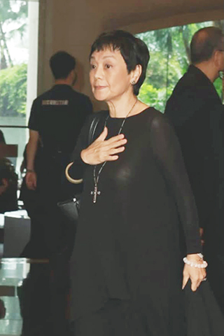 ◎ 施南生生前好友張艾嘉到場。