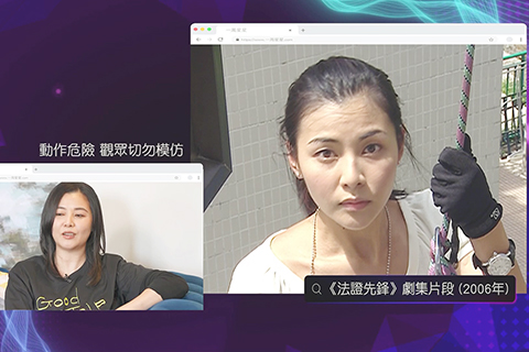 ◎ 蒙嘉慧以前個樣比較瘦。